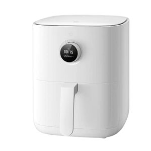 Xiaomi Mi Smart Air Fryer – Freidora de aire inteligente, control mediante aplicación, pantalla OLED, temperatura de cocción entre 40 y 200 °C, doble espacio, Versión Italiana, Blanco