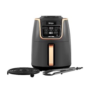 Ninja MAX Air Fryer, Freidora sin aceite, Digital, 5.2L, 5-in-1, Cesta Antiadherente apta para Lavavajillas, Freír, Hornear, Calentar, Desecar, Cobre/negro, Exclusiva de Amazon, AF150EUCP