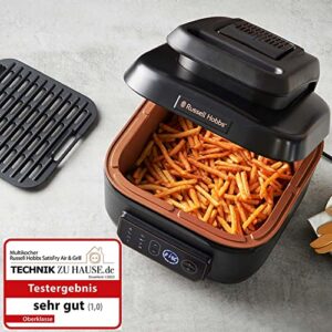 Russell Hobbs Freidora de Aire sin Aceite 5,5l, Robot de cocina & Grill XL, táctil, temporizador, recetas en español [Ahorra hasta un 44% en Energía] SatisFry 26520-56