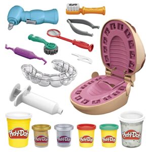 Play-Doh F1259 Juguete El Dentista Bromista, Niños a Partir 3 años, No Tóxico, Colores Surtidos, 8 Botes