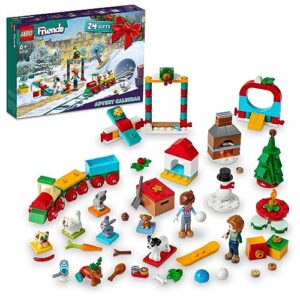 LEGO Friends 41758 Calendario de Adviento 2023 con 24 Regalos Sorpresa Que Incluyen 8 Figuras de Mascotas, 2 Mini Muñecos y Juguetes Navideños, Regalo de Cuenta Atrás de Navidad para Niñas y Niños