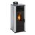 Waldbeck Energiewende – Caldera Estufa pellet sin humo, 5/10kW, 5 potencias, 5 velocidades, capacidad 18kg, consumo estufas de pellets 0,6-2,0 kg/h, para 60-250 m³, panel de control con pantalla, Gris