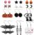 Milacolato12Pairs Conjuntos Pendientes Mujer Niña Halloween Araña Fantasma Estrellas Luna Calabaza Murciélago Esqueleto Humano Pendientes Colgantes de Halloween para Mujeres Fiesta