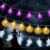 Lubibi Decoración Halloween,3Pcs Halloween Guirnalda Luces,2.25M 15 LED Guirnaldas Luces de Cadena,Luz de Diseño de Calabazas Araña Fantasmas para Halloween Decoración Fiesta Interior Exterior