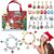 LIAMERHE Calendario Adviento 2023 Niñas 4 5 6 7 8 Años Navidad Pulsera Calendario de Adviento con 22 Perlas y 2 Pulseras