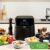 Princess 182061 Freidora sin aceite 6.5 L, super compacta, hasta un 60 % menos de consumo de energía, libro con 30 recetas incluido, panel de control táctil digital, 12 programas, libre de BPA y PFOA