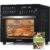 LLIVEKIT Freidora sin Aceite 26L, 1700W Freidora de Aire Caliente, 12 en 1 Air Fryer, Mini Horno Electrico para Pizza con Pantalla LED Táctil, asador, deshidratador, con 8 Accesorios, Recetas