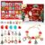 Calendario de Adviento 2023 Pulseras de Navidad 24 PCS DIY Pulsera de Navidad Mujer Set Calendario De Cuenta Regresiva DIY Pulsera Bisutería para Niños Navidad Regalos Sorpresa Joyas
