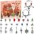 Calendario de Adviento 2023 para niñas, 24 sorpresas, Navidad, cuenta regresiva, calendario, joyas, pulsera, amuletos, kit de manualidades, regalos sorpresa para niñas y mujeres (estilo A)