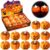 ZZQVIP – Calabaza Velas Luces,12 Piezas Halloween Vela Candelita de LED sin llama, LED Velas a Pilas, Flameless Candle, LED con Pilas Linternas Naranjas para Halloween Decoración