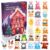 LIHAO 24PCS Calendario de Adviento 2023 Niños Peluche Juguete Muñeco de Animales Peluche de Navidad