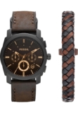 Fossil Machine Reloj para Hombre, Movimiento Cronógrafo con Correa de Acero o Piel
