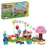 Lego Animal Crossing Fiesta de cumpleaños de Azulino Juguete de Construcción Creativa con Minifigura del Unicornio del Videojuegos, Regalo para Niñas y Niños de 6 Años o Más 77046