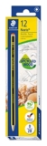 Staedtler Noris 120-0 – Lápices de Madera Certificada, Pack con Doce Lapiceros de Grafito 2B
