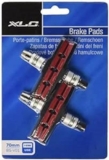Xlc Kit 4 Zapatas BS-V01 V-Brake 70 mm, Negro/Rojo