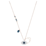 Swarovski Collar Swarovski Symbolic para Mujer, Ojo Turco Dúo con Cristales Pavé, Acabados Metálicos, Colección Swarovski Symbolic