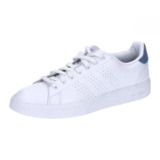 adidas Advantage Premium Leather Shoes, Zapatillas Hombre, Ftwr White Ftwr White Crew Blue, 44 2/3 EU