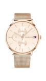 Tommy Hilfiger Reloj Multifunción de Cuarzo para Mujer – 3 Subesferas, Resistente al Agua 3ATM con Pulsera de Cuero o Acero Inoxidable en Malla o en Eslabones