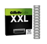 Gillette Labs 12 Cuchillas de Afeitar para Maquinilla de Afeitar Hombre Exfoliante, Compatible con Gillette Labs Heated Razor, 12 Recambios
