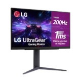 LG 27GS75Q-B.AEU – Monitor Ultragear, 27 Pulgadas, Gaming, Panel IPS, QHD, 2560×1440, 16:9, 1000:1, 1ms, 200 Hz, G-Sync, FreeSync, Negro