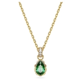 Swarovski Collar Stilla con Corazón Verde, Chapado en Oro, de la Colección Stilla de Swarovski