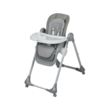 Bebeconfort Olea, Trona bebé, 0-3 años, 0-15 kg, totalmente ajustable, 9 alturas, 3 posiciones de reclinación, fácil limpieza, 4 ruedas giratorias, plegado compacto, Tinted Grey