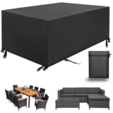 Funda Para Muebles de JardíN,420d Oxford Funda Protectora Para Conjuntos de Muebles,Anti Viento Anti Uv Para Mesas Sillas Sofás Exterior Funda Protectoras,Funda Mesa Jardin Cuadrada (270x180x89cm)