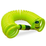 Amig – Manguera en Espiral | Fabricada en Polipropileno | Medida Extensible hasta 15 m | Incluye Lanza de Riego, Adaptador y 2 Empalmes | Color: Verde Pistacho
