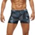 Litherday Pijama Hombre Algodón de Verano Manga Corta Conjunto de Pijamas Cortos Hombre Ropa de Dormir Camiseta y Pantalones Cortos con Bolsillos, Azul Oscuro, L