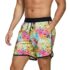 Bañador Hombre de Secado Rápido Impermeable Bañadores Largo, Traje de Baño para Natacion Piscina Corto Pantalones, Verano Shorts Hombre de Playa Arena Deportes XL Negro Gris