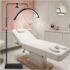 SUNMORY Lámpara de Pie Con Estantes y Bombilla LED – Temperatura de 3 Colores, Para Salón, Dormitorio, Estudio y Oficina – Blanca, Decoración Hogar Vintage