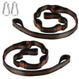 2 Pcs Correas de Hamaca Columpio Cuerdas de Fijación para Columpios, Correa Hamaca Suspensión Accesorios, Cuerda para Columpio de árbol Senderismo, Correa de Fijación de Columpios, Máx. 300 kg