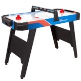 COLORBABY 85433 Mesa Air Hockey niños, con luz LED, 106x53x75 cm, 2 Jugadores, Marcadores eléctricos y manuales, Material Resistente, Bordes Reforzados, Juegos de Mesa, Juego Discos Aire, 6 años
