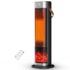Chimenea eléctrica 3 en 1 montada en Pared, empotrada o de pie, con Efecto de Llama 3D y 12 Colores de Llama, Calefactor 900W/1800W con Mando a Distancia, Temporizador y termostato (50inch)