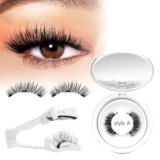 Higu Clace PestañAs Postizas Magneticas, PestañAs MagnéTicas Con Aplicador, No Requiere Pegamento Ni Removedor, Perfectas Para Principiantes Magnetic Lashes (Set A)