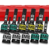 Aurlloct Juego de Llave de Vaso XZN 1/2″, 10 Piezas Punta XZN Impacto, M5 – M18 Llaves de Vaso Multidiente, para Bricolaje Hogar Coche ReparacióN de Herramientas