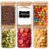 GoMaihe Juego de 6 cajas de almacenamiento 2,8 L: Con tapa para pasta | Herméticas para cereales, harina, fideos y azúcar | Sin BPA | Aptas para lavavajillas