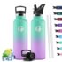 Botella Agua Acero Inoxidable- Cantimplora Termica 500ml- A Prueba de Fugas- Botella Agua Niños- Mantiene 24H Frio/12H Calor- Cantimplora, Termo para Deportes, Oficina, Camping, Gym
