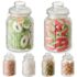 myFERMENTS | Set de Tarros de Cristal de 2L con Boca Ancha y Tapa Hermética Esterilizable | Incluye Cubierta Antiflotación | Kit para Fermentar Verduras, Kimchi, Chucrut o Conservas Caseras