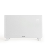 CREATE/WARM CRYSTAL 2000W / Convector eléctrico de cristal con wifi blanco/App, pantalla LED táctil, 2 potencias, instalación en pared o suelo, bajo consumo