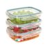 Brotdose snackbox, 1400ml Erwachsene & Kinder lunchbox, salat to go, nestbares Besteck, Mikrogeschirr, umami