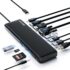 BENFEI Docking Station USB C, 8-en-1 Hub USB C con Triple Pantalla, Doble HDMI, VGA, 3*USB 3.0, Entrega de Potencia de 100W, Audio AUX de 3.5mm Compatible con MacBook Pro, XPS y más.