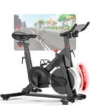 Superun Bicicleta de Interior equipada con APP Exclusiva, 32 Niveles de Resistencia, Bicicleta de Ejercicio, Capacidad Máxima de Carga de 136 kg, uso en Gimnasio en Casa