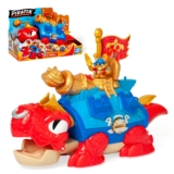 PIRATIX King Turtle – Tortuga articulada para capturar Piratix y con un cofre para guardar tesoros. Contiene 1 cocodrilo,1 tesoro exclusivo, 2 tesoros dorados extras, 1 Piratix exclusivo y 1 accesorio