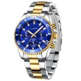 OFFCUP Reloj para Hombre, Relojes de Pulsera para Hombres, Reloj Analógico de Cuarzo con Correa en Acero Inoxidable et Fecha Automática, Negocios Casual Relojes de Pulsera para Hombres