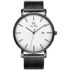 BUREI Relojes para Hombre Slim Minimalist Acero Inoxidable Reloj Analógico Movimiento Japonés Cintura Reloj para Hombres 44mm Caja Grande