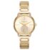 Michael Kors Reloj Lennox para Mujer, Movimiento de Cuarzo de Tres Agujas en Tono Dorado con Correa de Acero Inoxidable