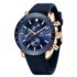 Emporio Armani Reloj de Caballero, Movimiento de Cuarzo con cronógrafo y Caja de 41mm con Correa de Acero Inoxidable o Piel