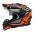 O’NEAL Casco de Moto Enduro Aberturas de ventilación para un máximo Flujo de Aire y refrigeración, Carcasa ABS, Visera Solar integrada Casco Sierra R V.24 Adulto Negro Gris Talla M