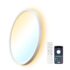 BRILONER – Ventilador de techo con luz LED, mando a distancia, motor DC silencioso con 5 velocidades, CCT y luz regulable, lámpara ventilador techo dormitorio, 38 x 14 cm, blanco
